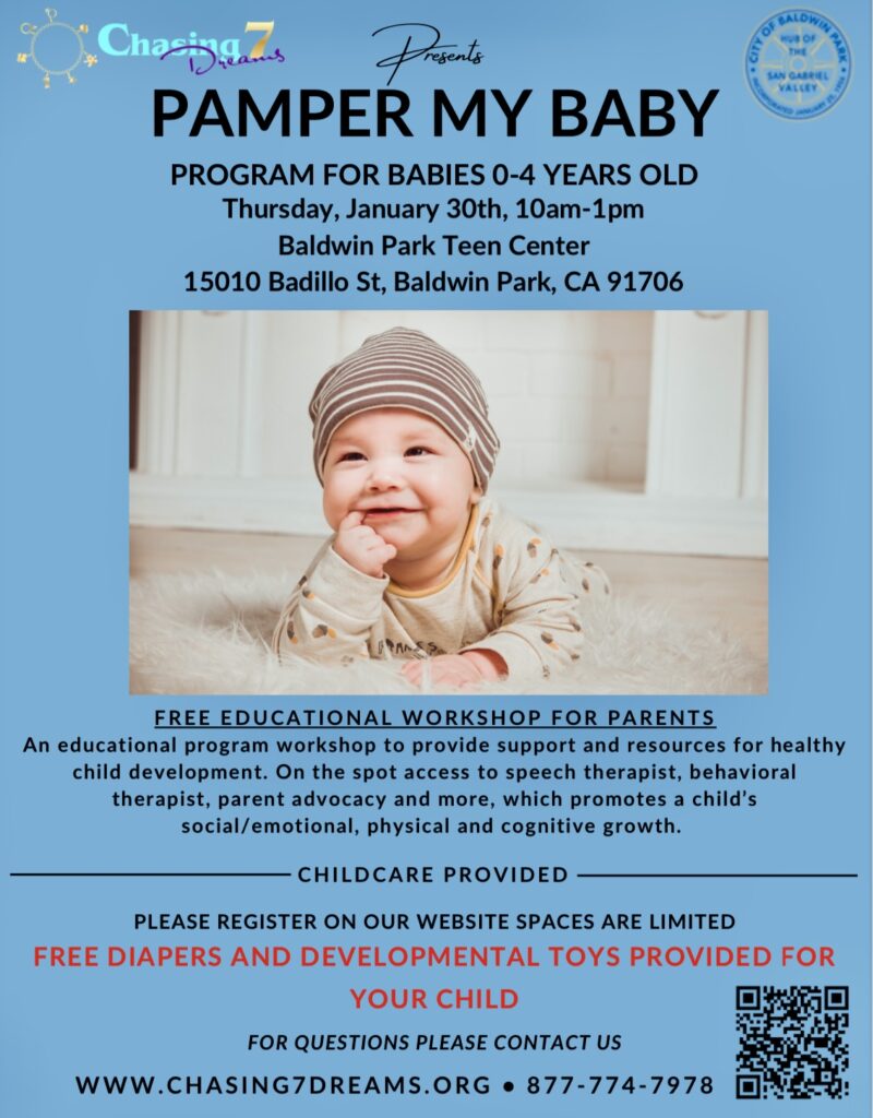 Pamper my baby flyer jan 30 2024