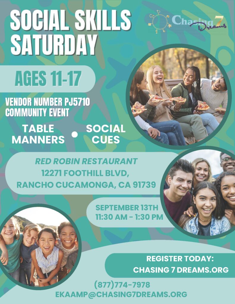 social skills saturday flyer