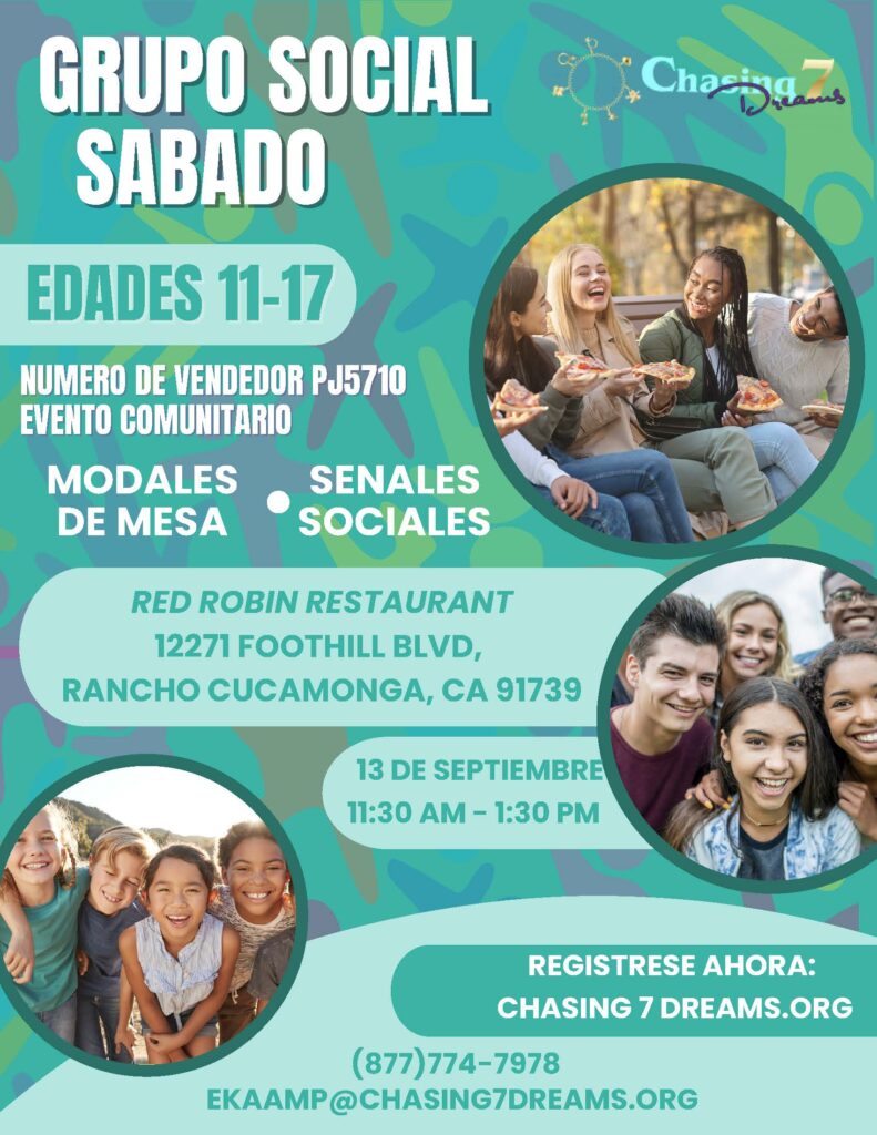 Folleto del sábado de habilidades sociales