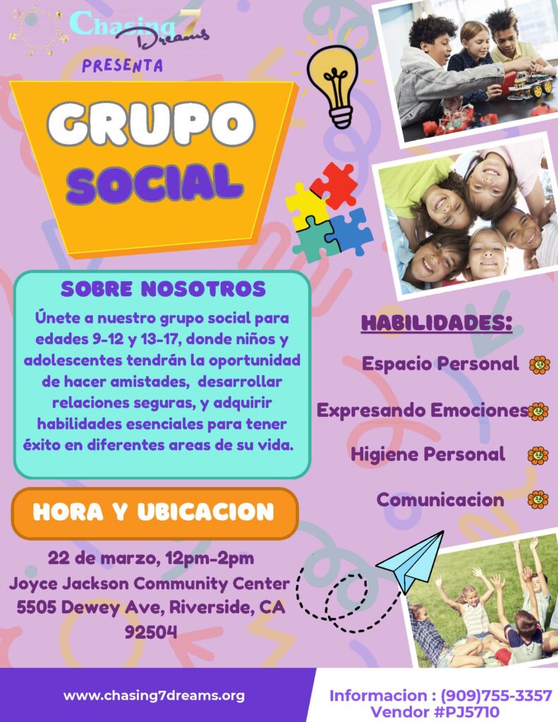 Folleto de habilidades sociales de enero de 2025