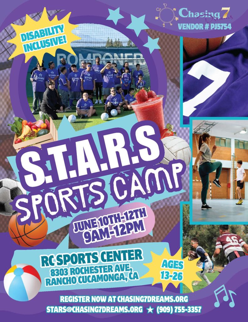 STARS sports camp flyer june 10th - 12th