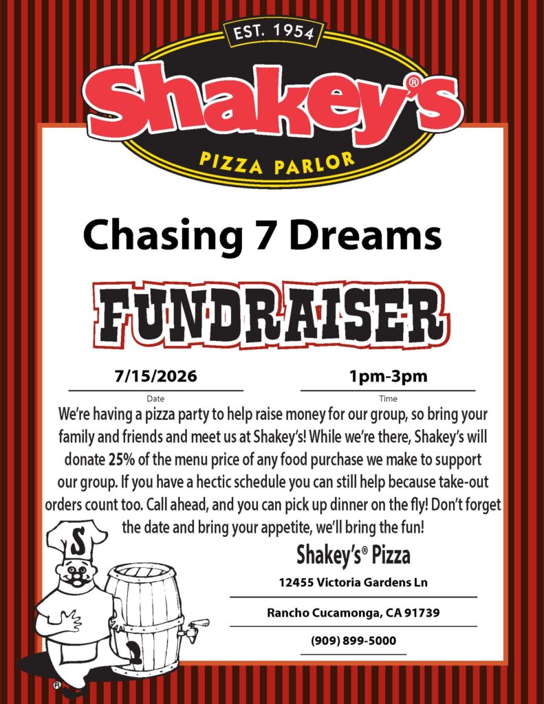 shakey's pizza fundraiser flyer