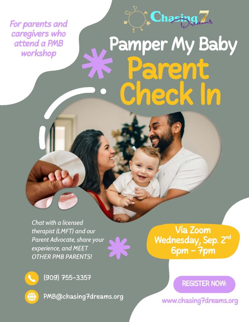 pampaer my baby parent check-in
