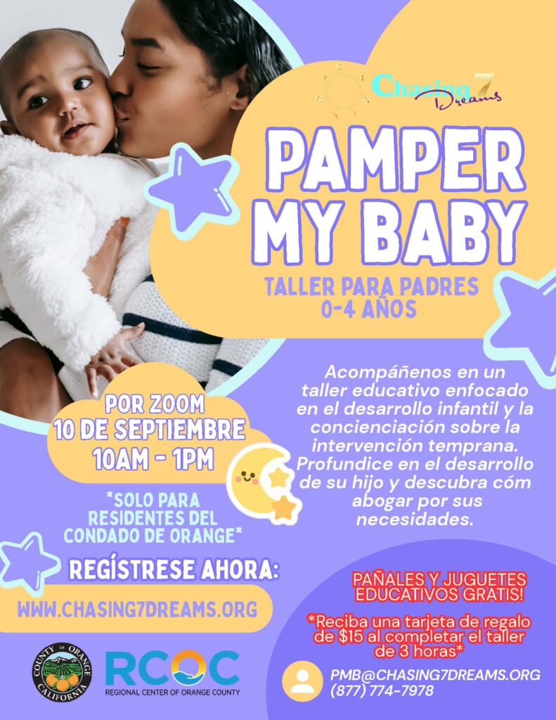 pamper my baby por zoom 10 de septiembre 10am - 1pm