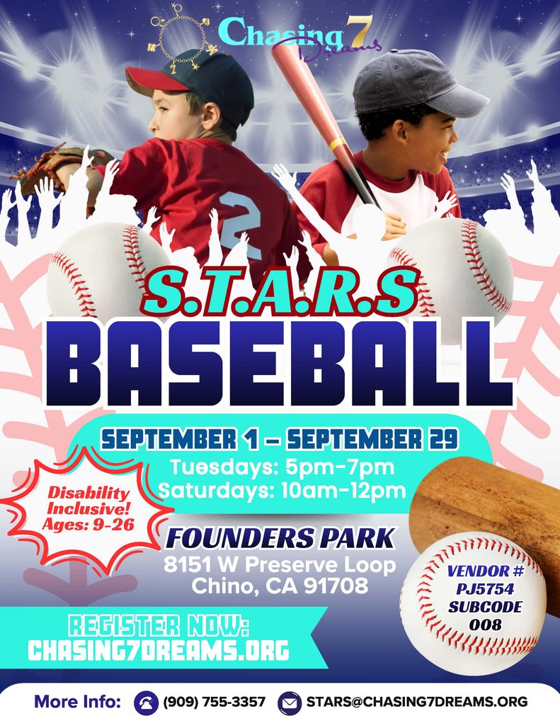 STARS baseball september flyer