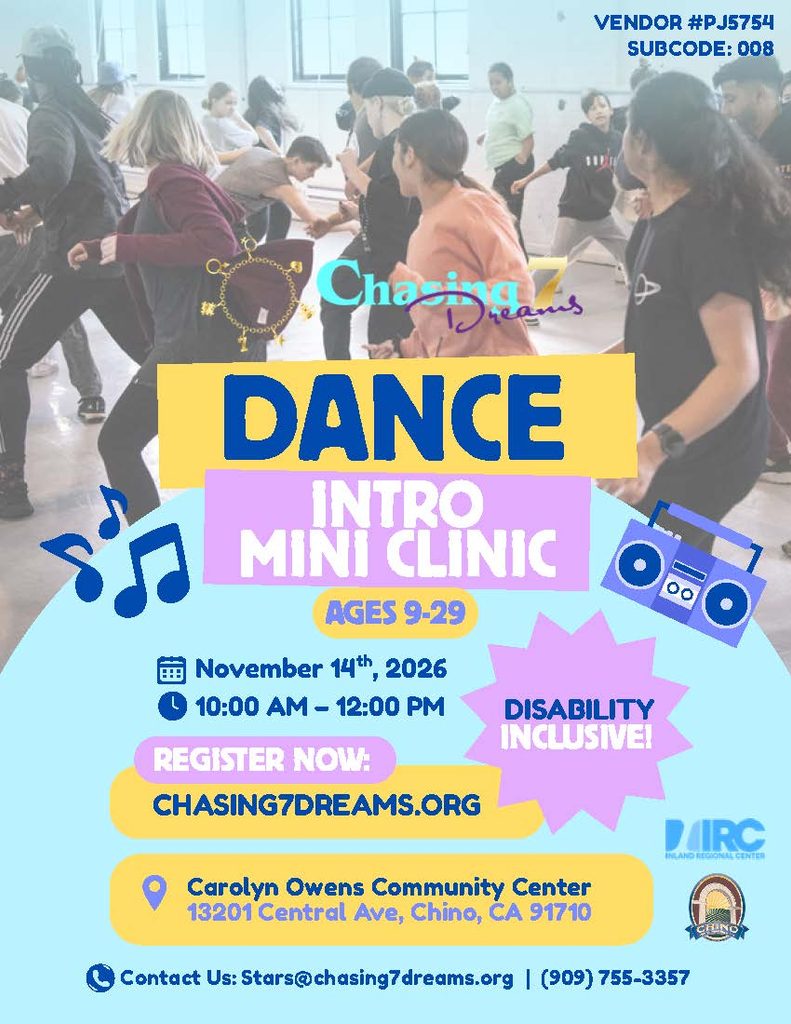 Dance intro clinic fllyer ages 9 - 29