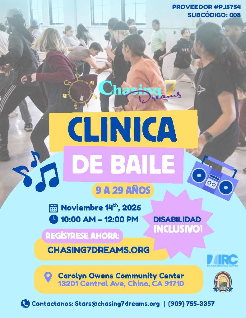 Folleto de Clinica de Baile 9 a 29 anos
