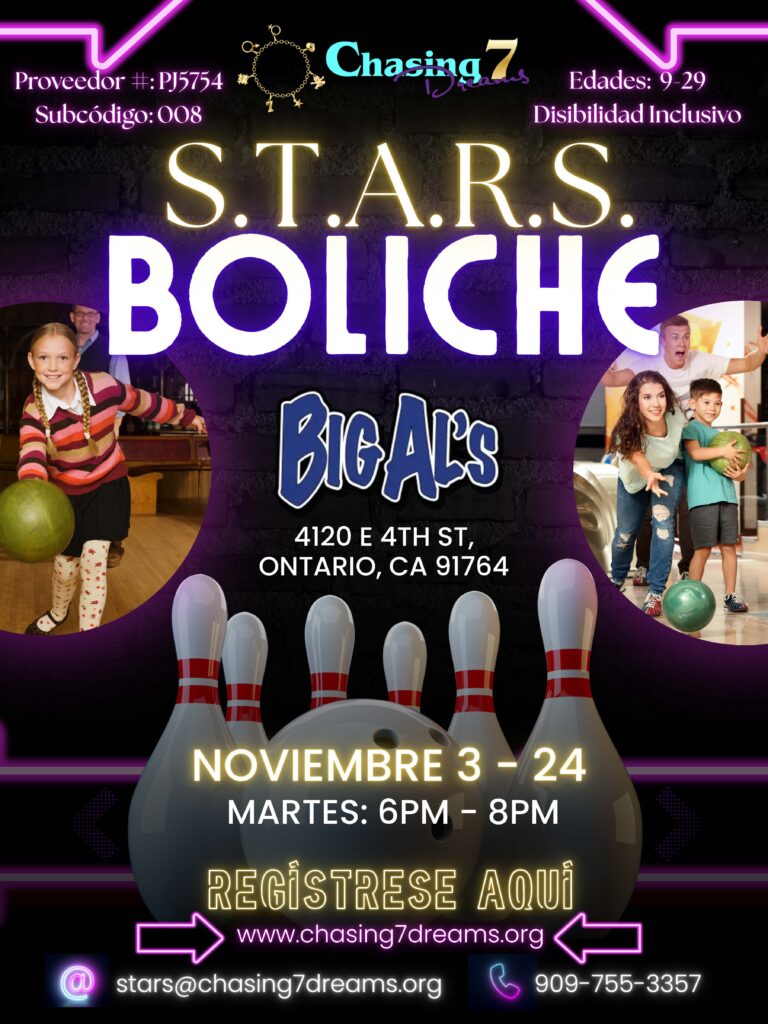 Folleto de STARS Boliche de Noviembre