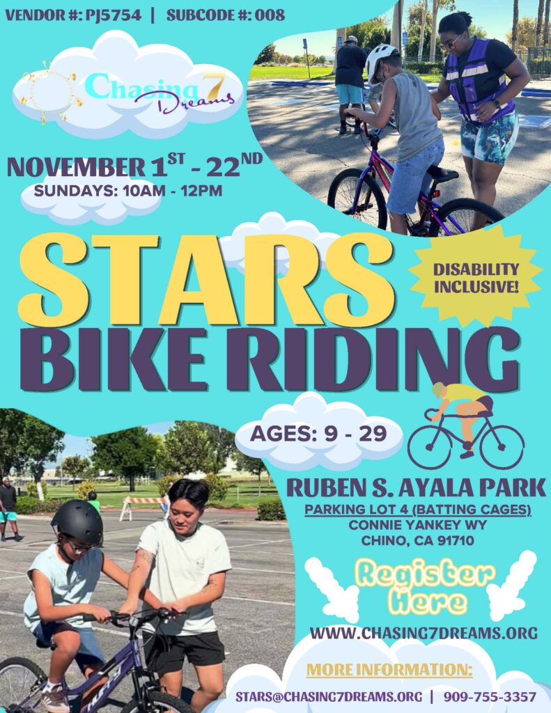 STARS bike riding flyer November