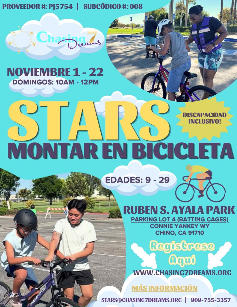 Folleto de STARS Montar en Baccleta de Noviembre